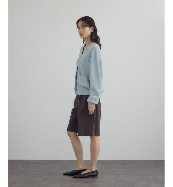 SALON adam et rope'「【WEB限定】メタルボタンスウェットライクラインカーディガン 3」|カーディガン|