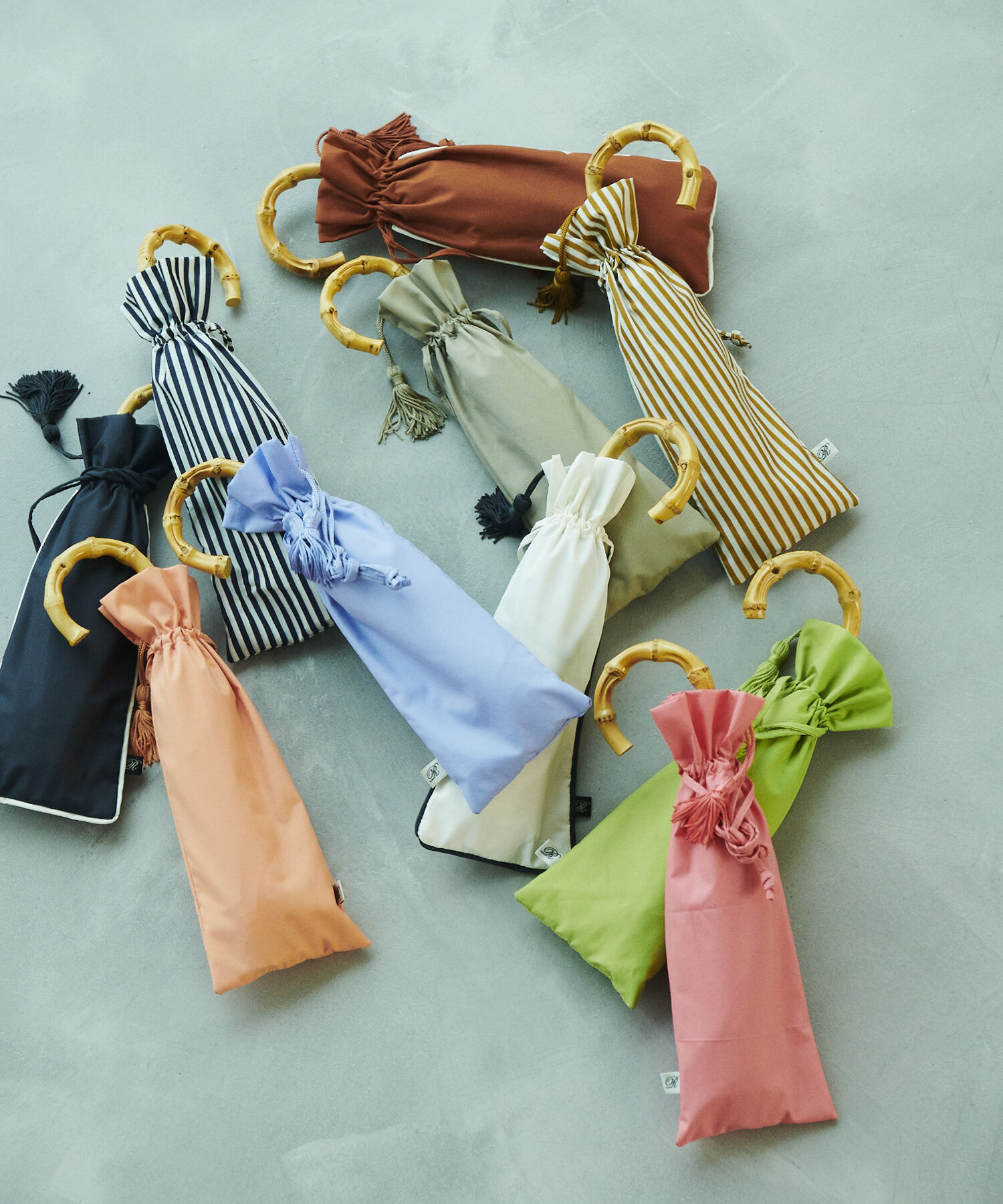 ROPE「【晴雨兼用】バンブーハンドルコンパクトアンブレラ  折りたたみ傘」|傘|