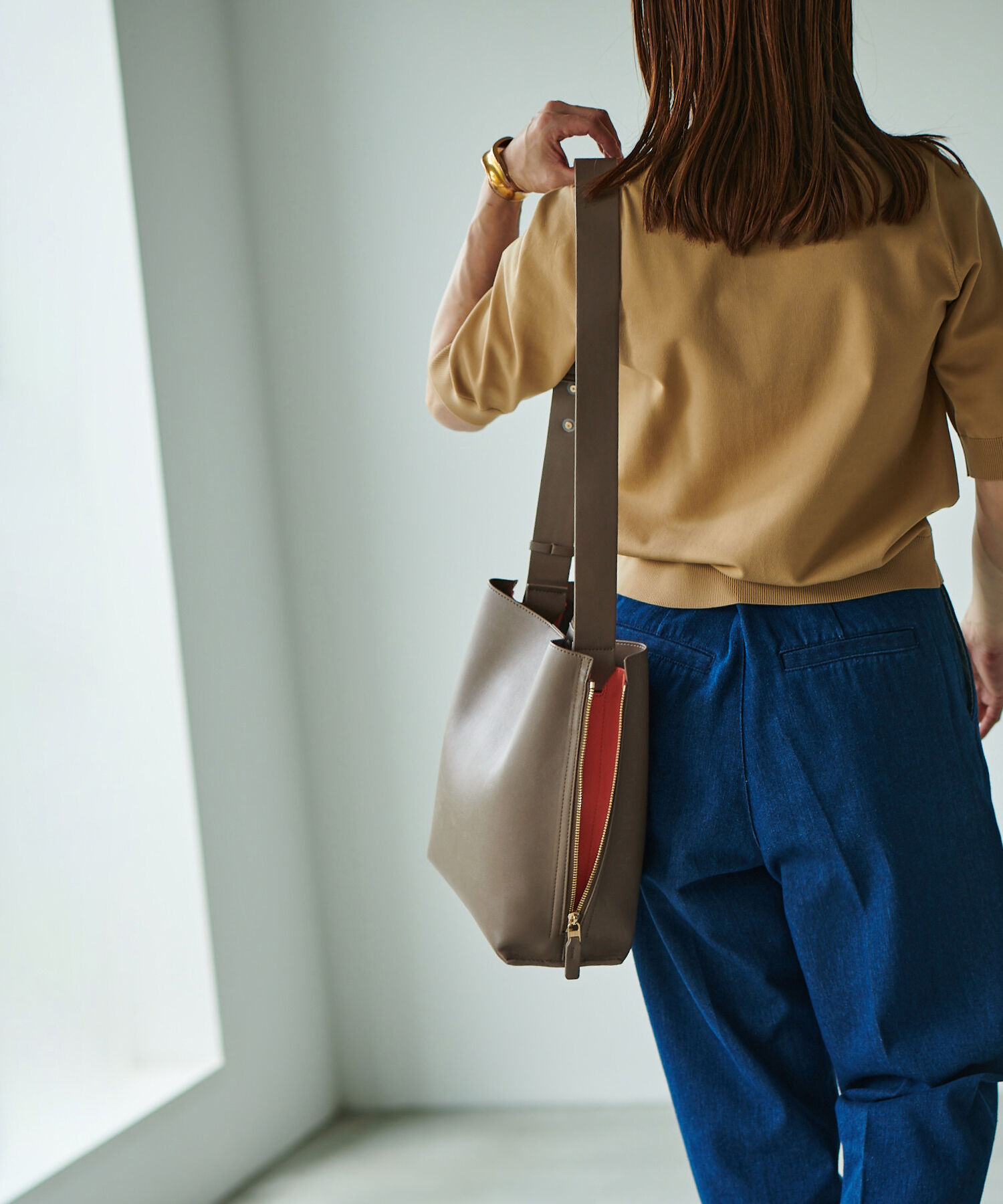 ROPE「【WEB限定】【E'POR】Y BAG Shoulder M（サイドジップショルダーバッグ）」|ショルダー・メッセンジャー|