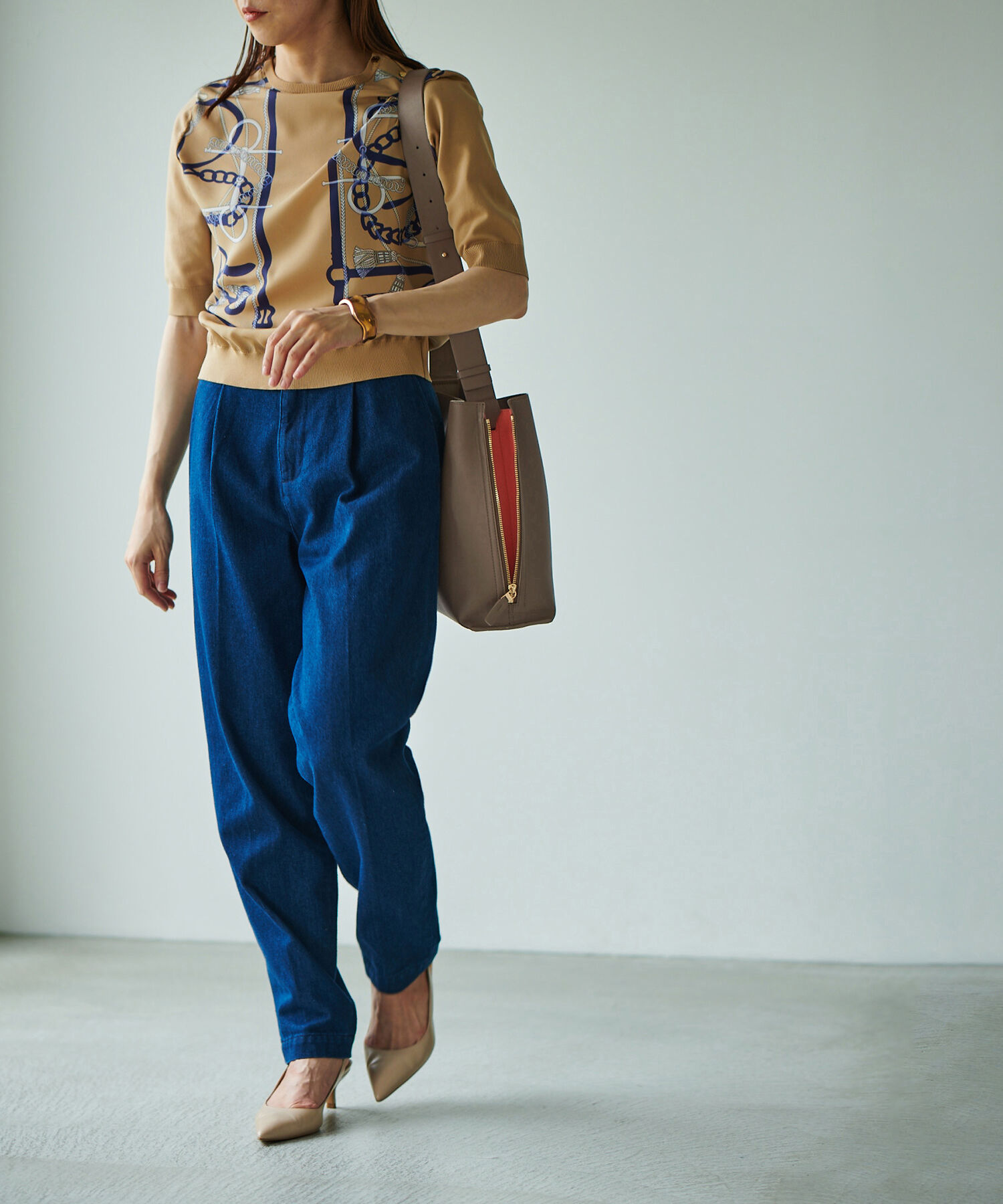 ROPE「【WEB限定】【E'POR】Y BAG Shoulder M（サイドジップショルダーバッグ）」|ショルダー・メッセンジャー|