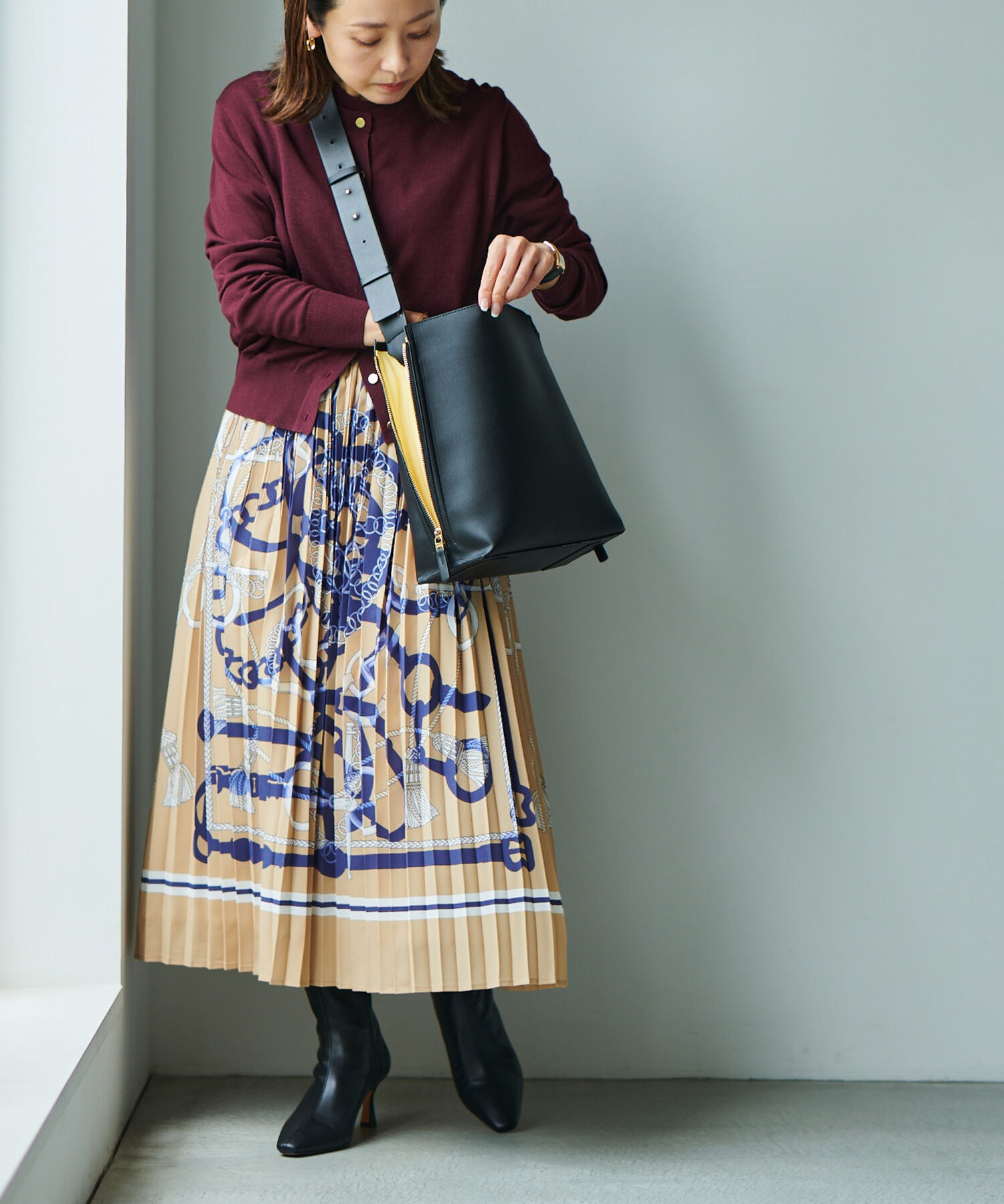 ROPE「【WEB限定】【E'POR】Y BAG Shoulder M（サイドジップショルダーバッグ）」|ショルダー・メッセンジャー|