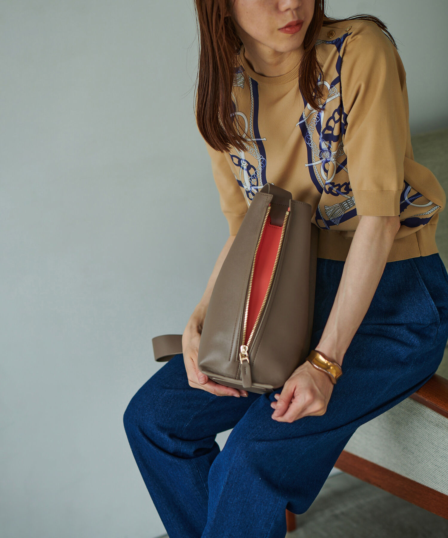 ROPE「【WEB限定】【E'POR】Y BAG Shoulder M（サイドジップショルダーバッグ）」|ショルダー・メッセンジャー|