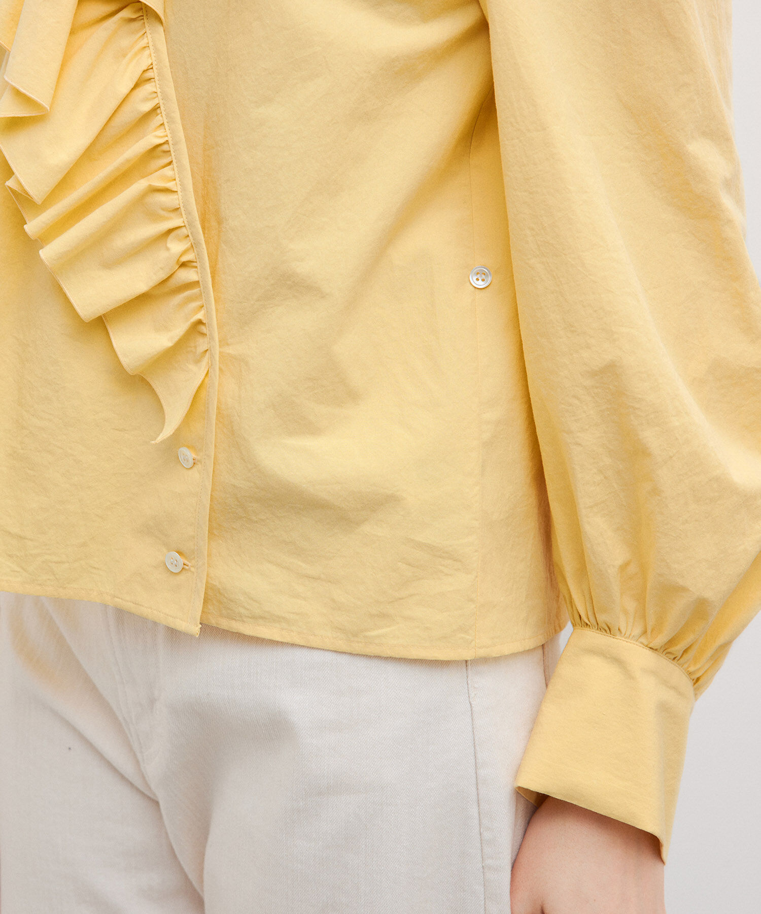 ROPE「カシュクールラッフルブラウス」|シャツ・ブラウス|