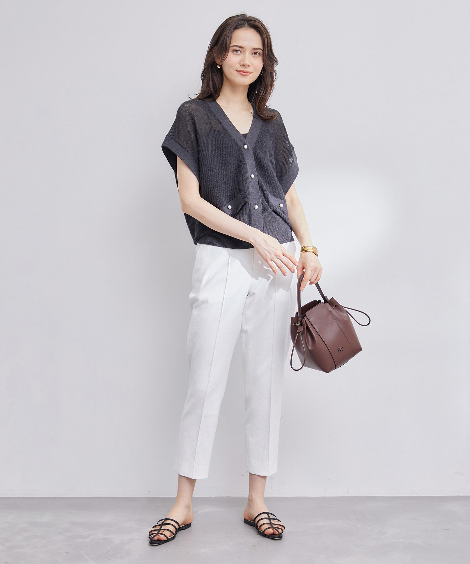 ROPE「【追加生産・新色登場】RPロゴ スプリットレザードロストミドルバッグ」|ハンドバッグ|