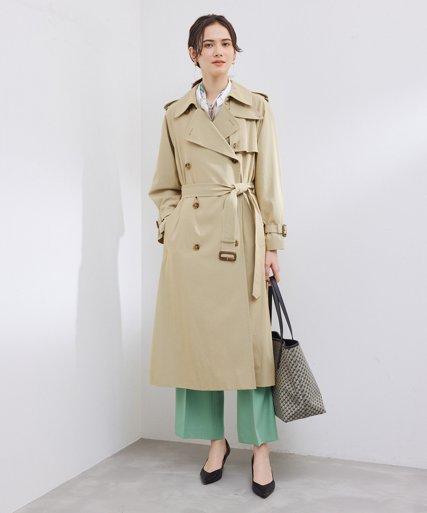 ROPE「ベーシックトレンチコート」|トレンチコート|