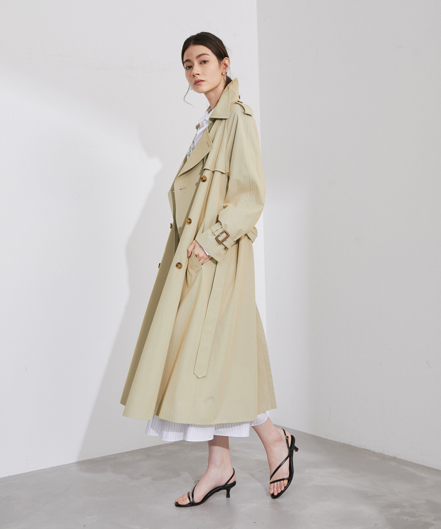 ROPE「ベーシックトレンチコート」|トレンチコート|