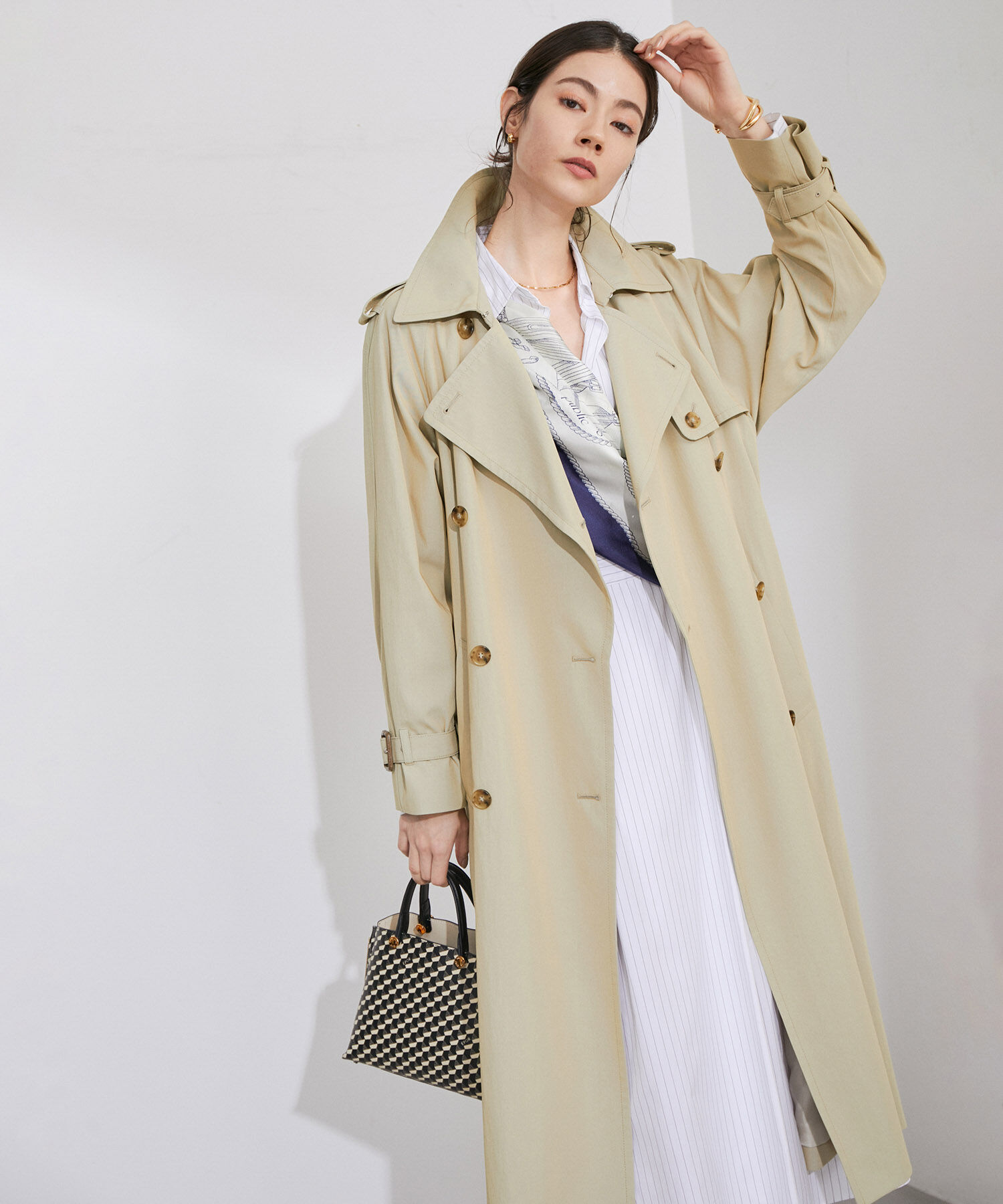 ROPE「ベーシックトレンチコート」|トレンチコート|