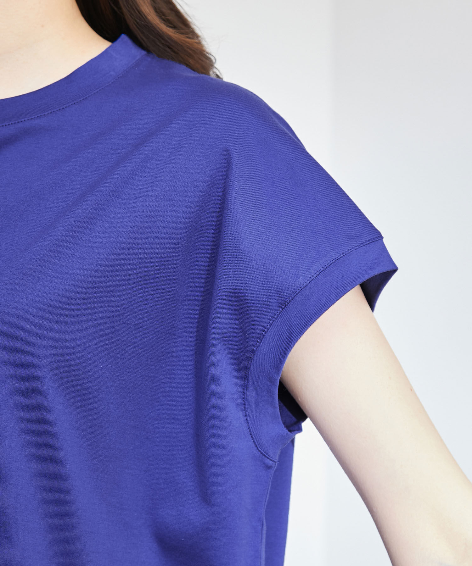 ROPE「【新色追加】【洗える】アームレットキャップスリーブTシャツ」|Tシャツ・カットソー|