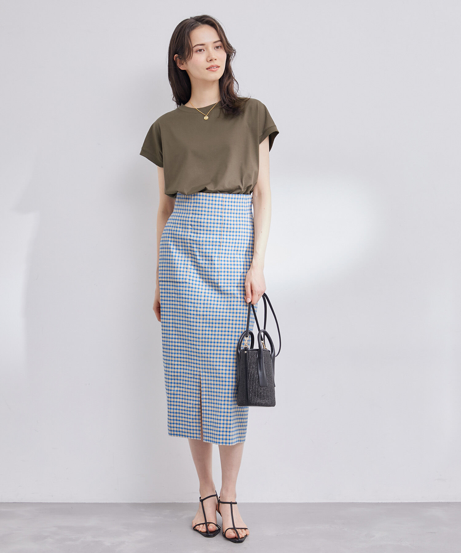 ROPE「【新色追加】【洗える】アームレットキャップスリーブTシャツ」|Tシャツ・カットソー|