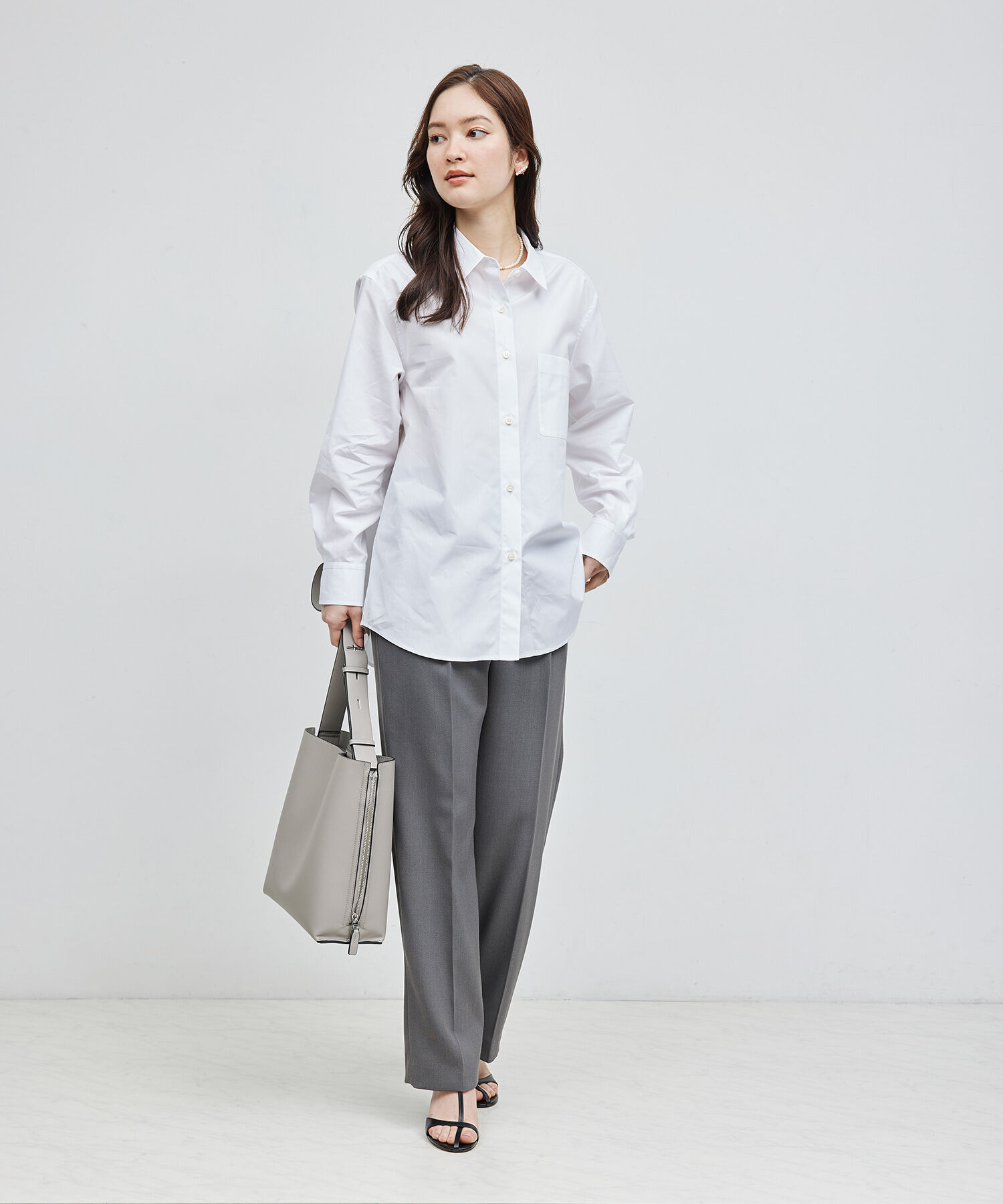 ROPE「【THOMAS MASON（トーマスメイソン）】レギュラーカラーシャツ【雑誌掲載】」|シャツ・ブラウス|