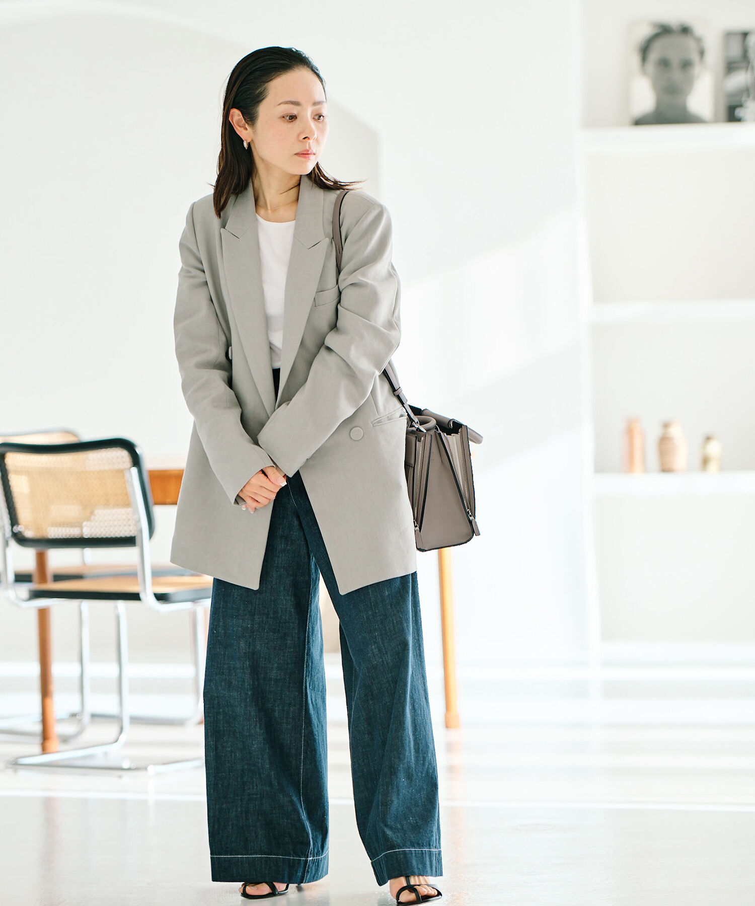 E'POR「【E'POR】W BAG Medium（ダブリュー バッグ ミディアム）」|ハンドバッグ|