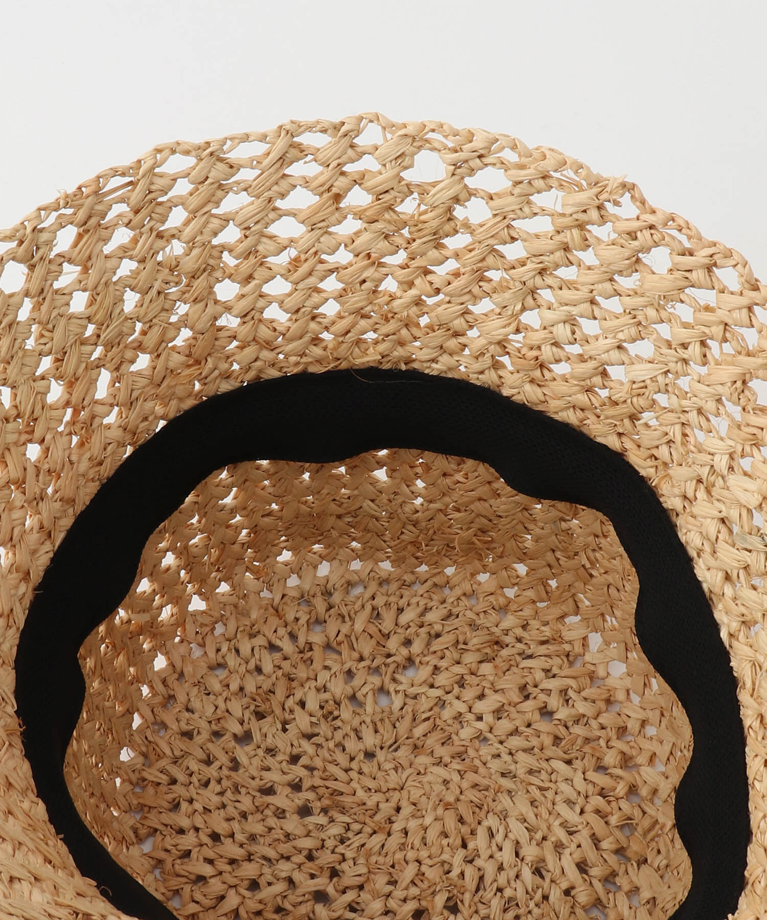 ROPE「透かし編みラフィアバケットハット」|ハット|