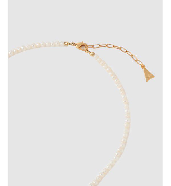 ROPE「淡水パールアシンメトリーラリエット」|ネックレス|