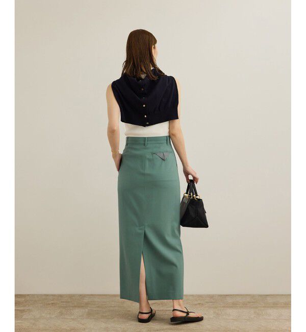 ROPE「【撥水】ウールストレートタイトスカート」|スカート|