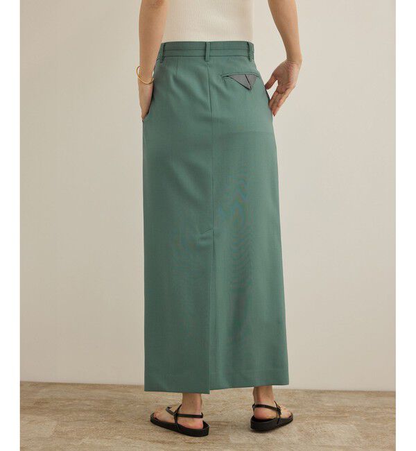 ROPE「【撥水】ウールストレートタイトスカート」|スカート|