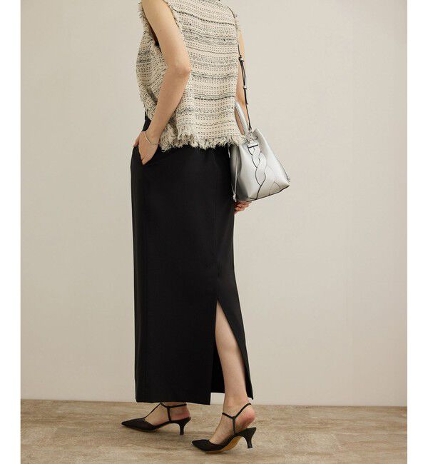 ROPE「【撥水】ウールストレートタイトスカート」|スカート|