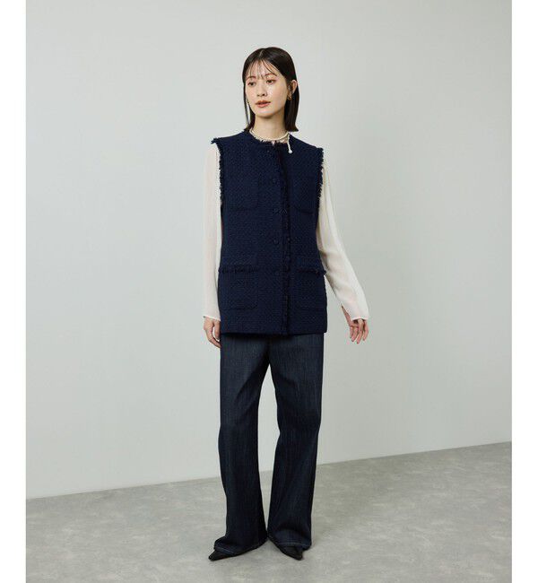 ROPE「ミックスツイードジレベスト」|ベスト・ジレ|