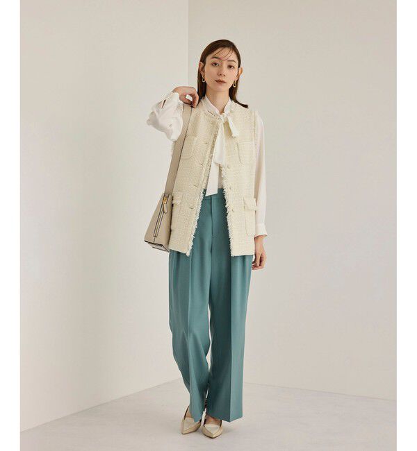 ROPE「ミックスツイードジレベスト」|ベスト・ジレ|