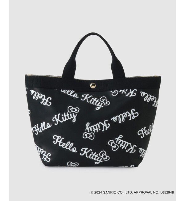 ROPE「【一部店舗限定】HELLO KITTY トートバックMedium」|トートバッグ|ブラック(01)