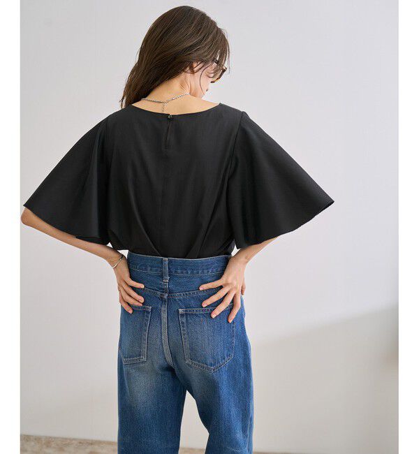 ROPE「【洗える】フレアスリーブオーバーブラウス【WEB・一部店舗限定】」|シャツ・ブラウス|