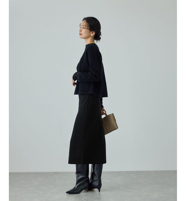 ROPE「ウール混ニットポケット付きタイトスカート/イージーケア・セットアップ対応」|スカート|