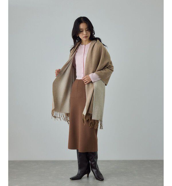 ROPE「ウール混ニットポケット付きタイトスカート/イージーケア・セットアップ対応」|スカート|