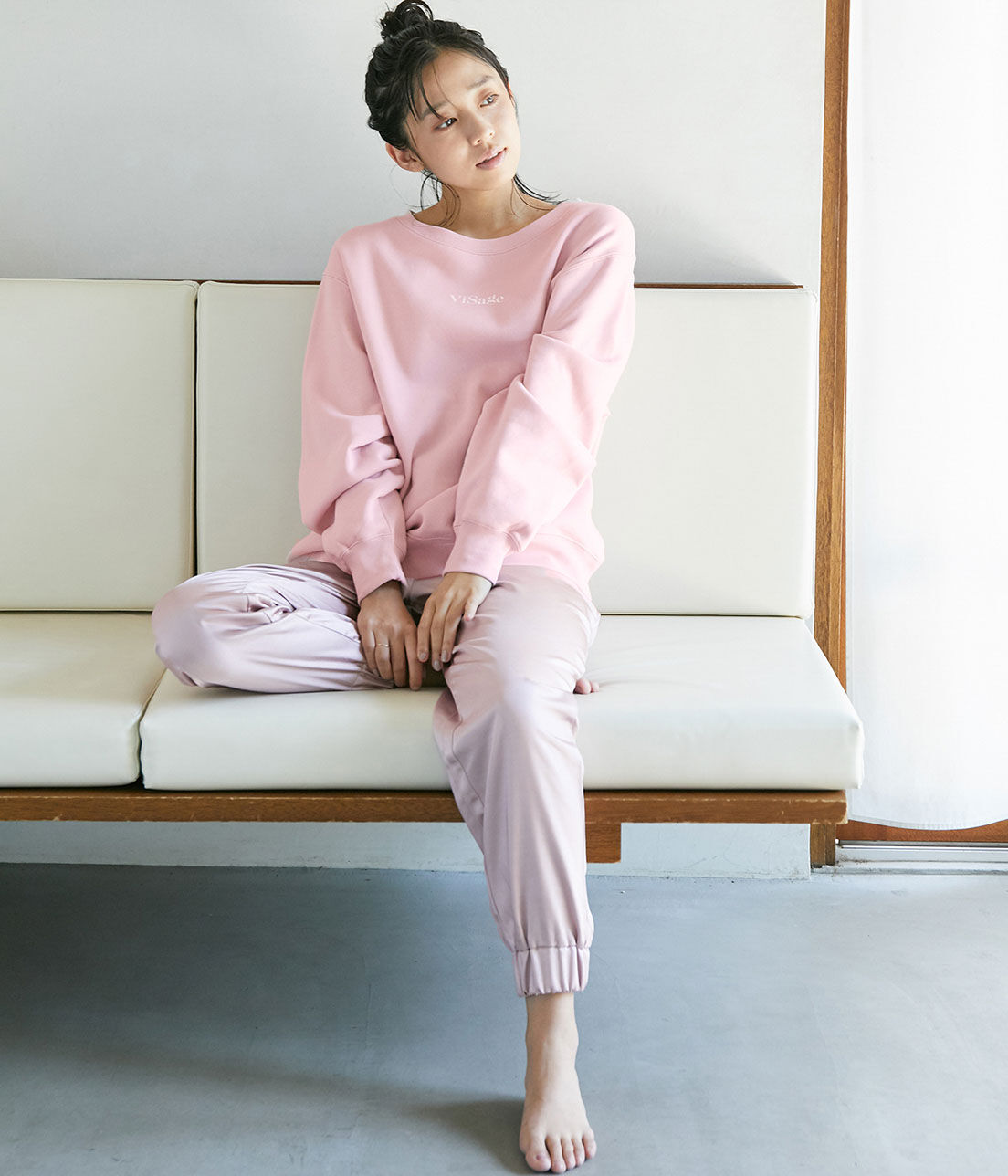 VIS「【ViSage】裏毛起毛スウェットシャツ」|ルームウェア|