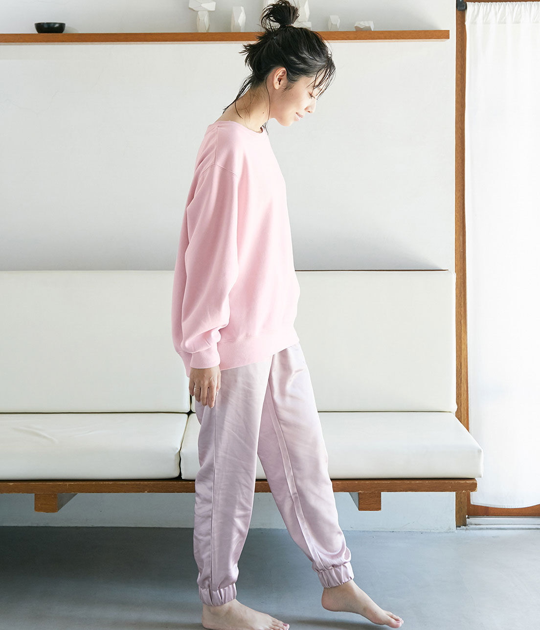 VIS「【ViSage】裏毛起毛スウェットシャツ」|ルームウェア|