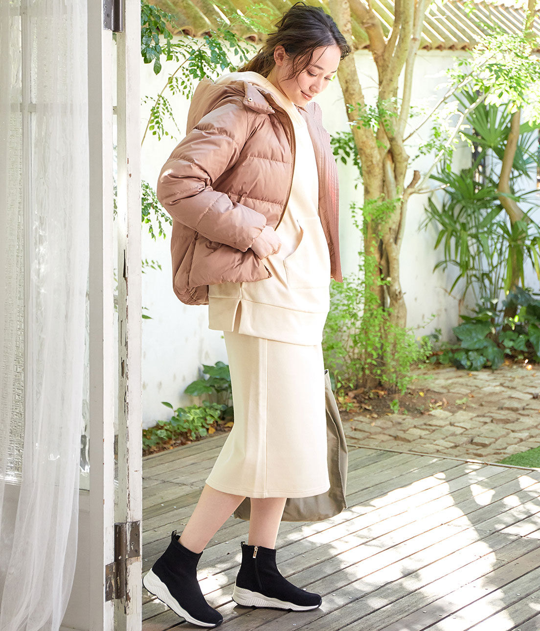 VIS「【ViSmommy】裏起毛スカート【WEB限定】」|スカート|