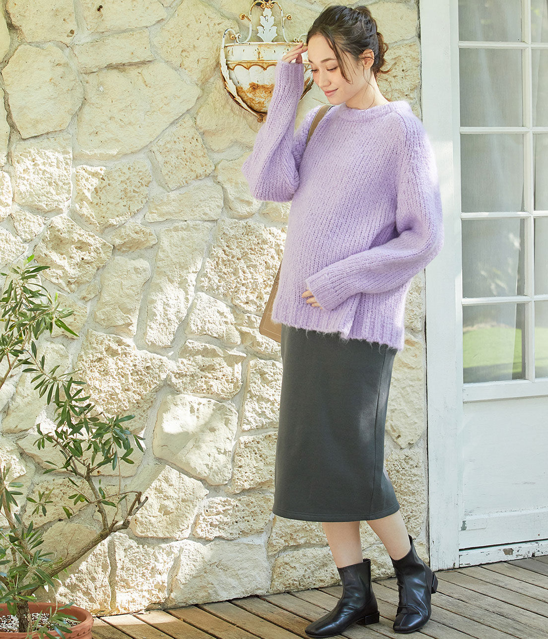 VIS「【ViSmommy】裏起毛スカート【WEB限定】」|スカート|