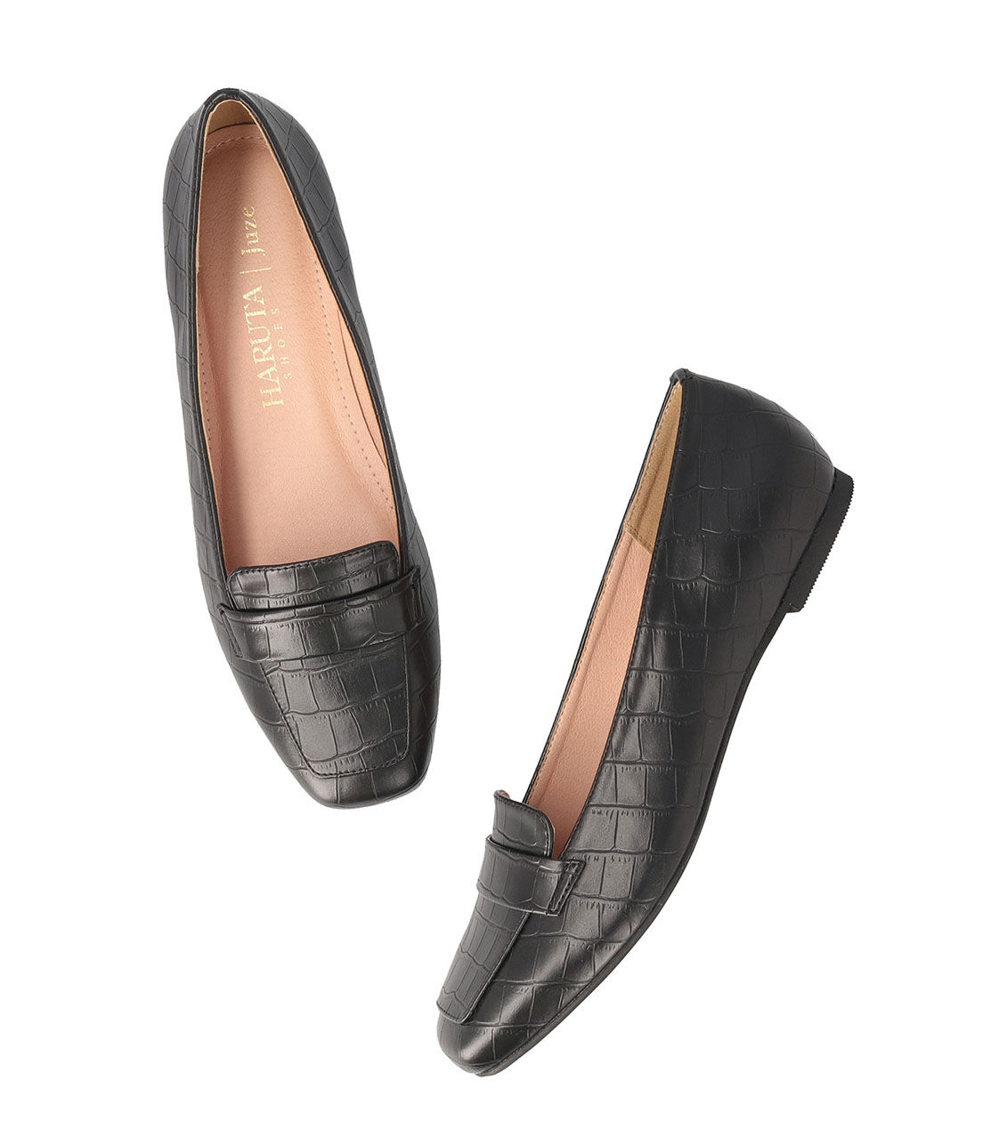 Juze「【HARUTA&times;Juze】スクエアトゥワンベルトソフトローファー」|ローファー|