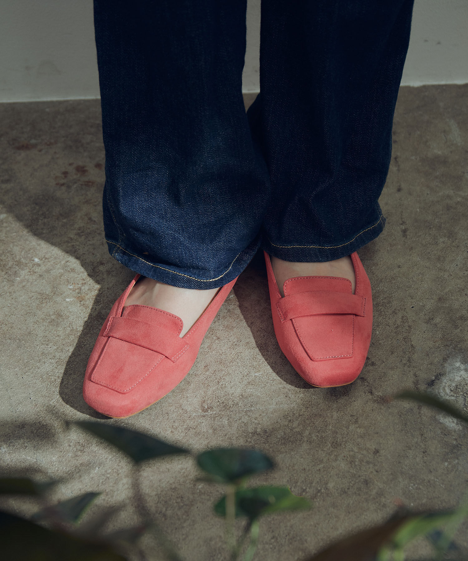 Juze「【HARUTA&times;Juze】スクエアトゥワンベルトソフトローファー」|ローファー|