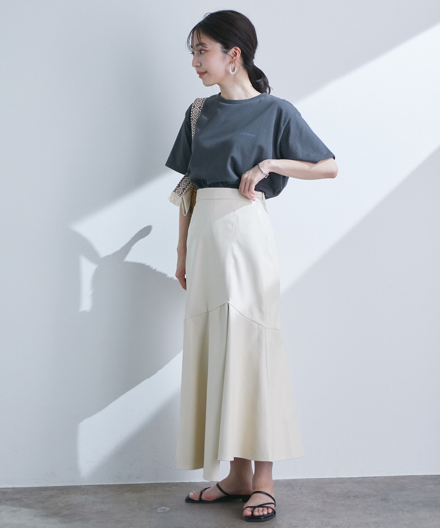 VIS「【ヴィーガンエコレザー】イレヘムスカート」|スカート|