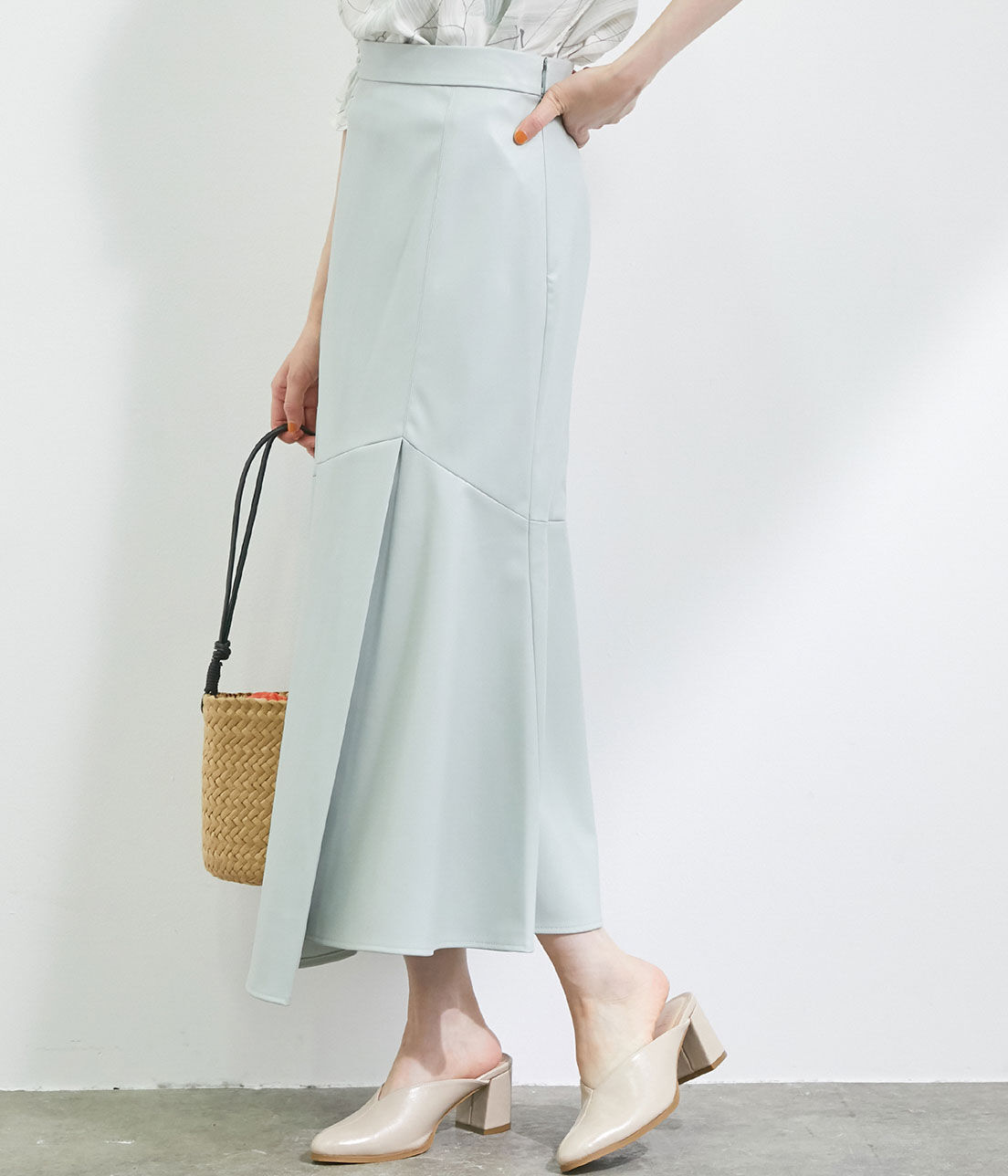 VIS「【ヴィーガンエコレザー】イレヘムスカート」|スカート|
