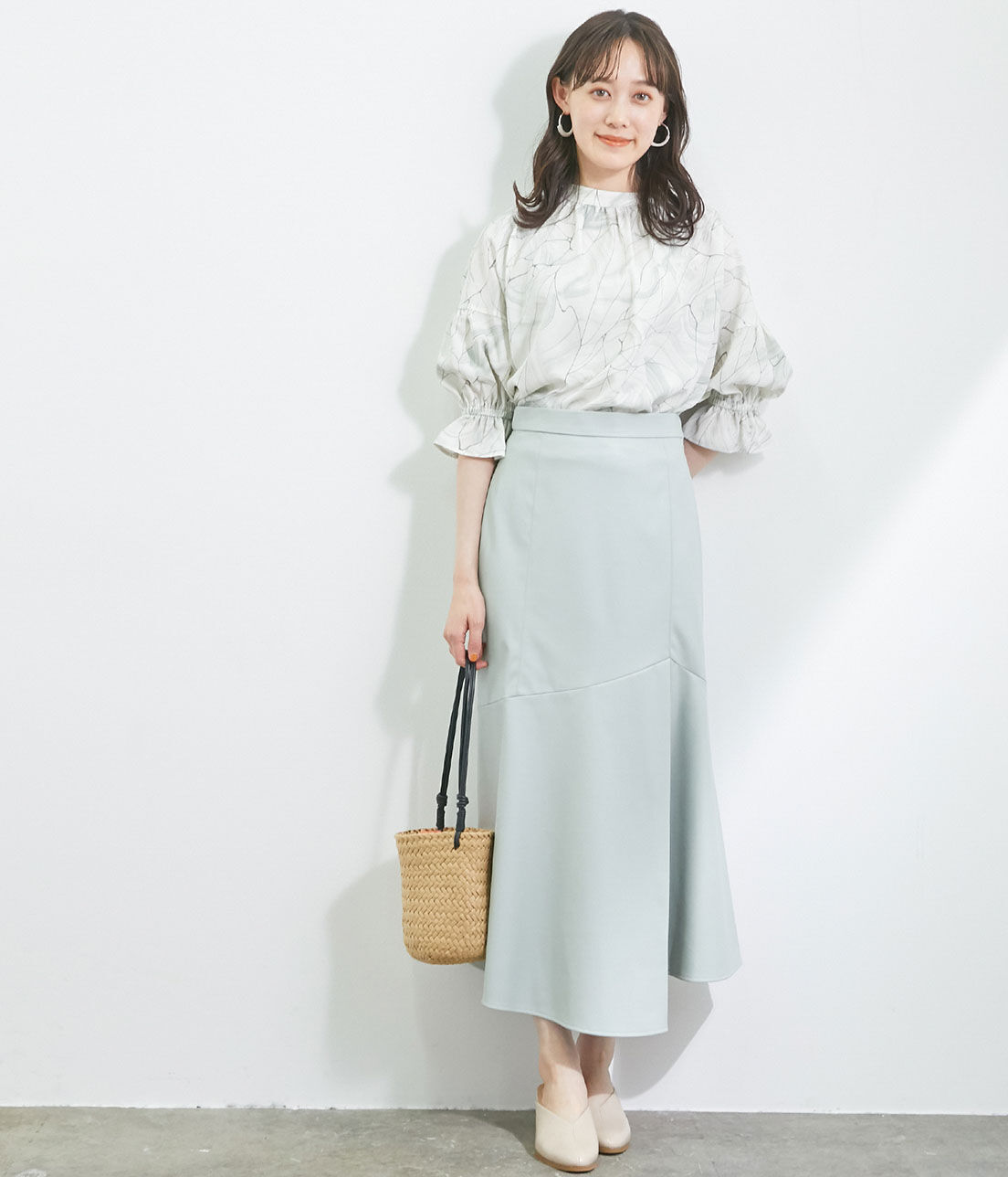 VIS「【ヴィーガンエコレザー】イレヘムスカート」|スカート|