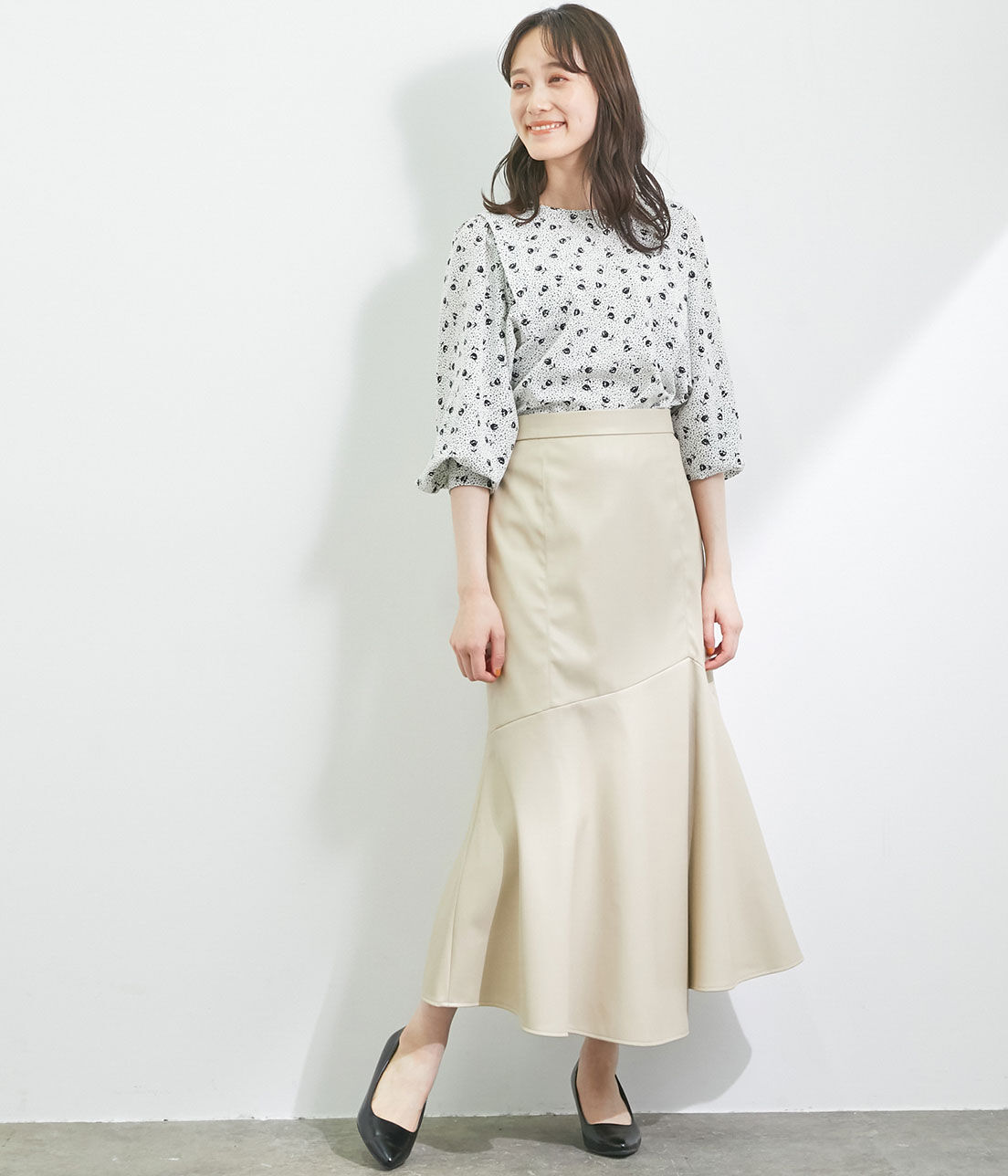 VIS「【ヴィーガンエコレザー】イレヘムスカート」|スカート|