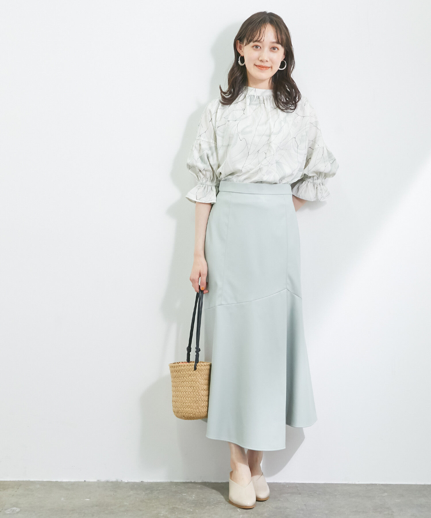 VIS「【ヴィーガンエコレザー】イレヘムスカート」|スカート|