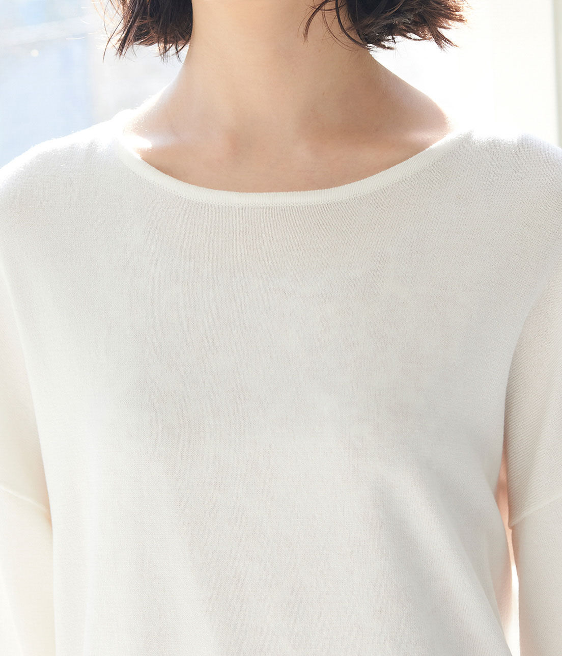 VIS「【Bi-Tan　美短】【SET】バックシャンニットレイヤードセットワンピース」|ワンピース|