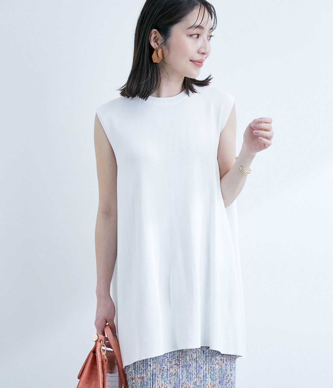 VIS「【TV着用】バックデザイン肩タックチュニックプルオーバー」|その他|