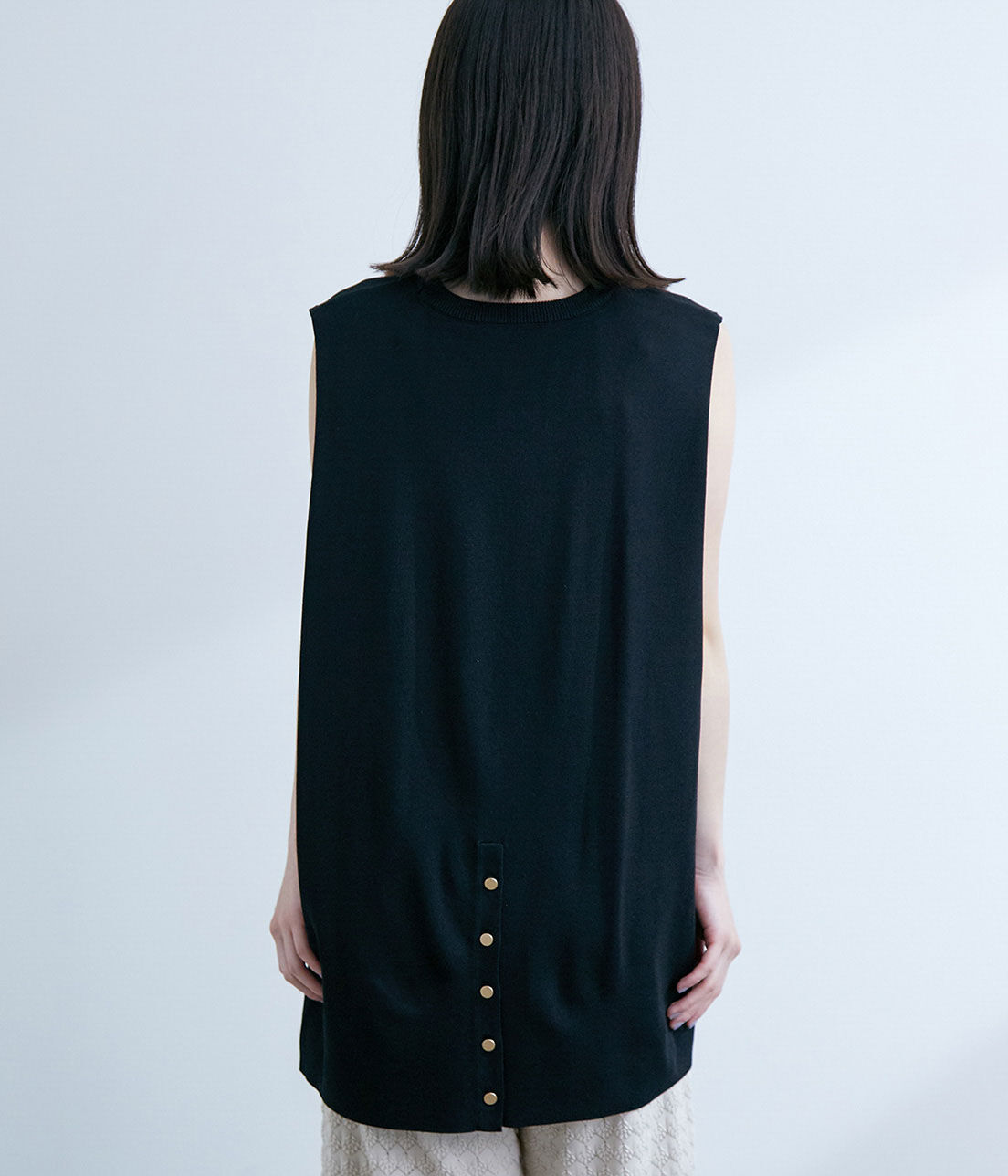 VIS「【TV着用】バックデザイン肩タックチュニックプルオーバー」|その他|