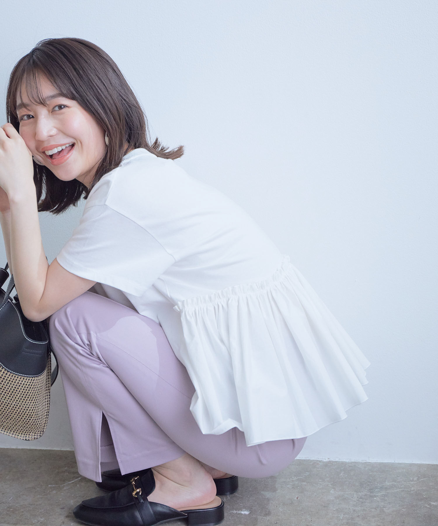 VIS「【TV着用】【接触冷感】クールビューティフレアパンツ」|その他|