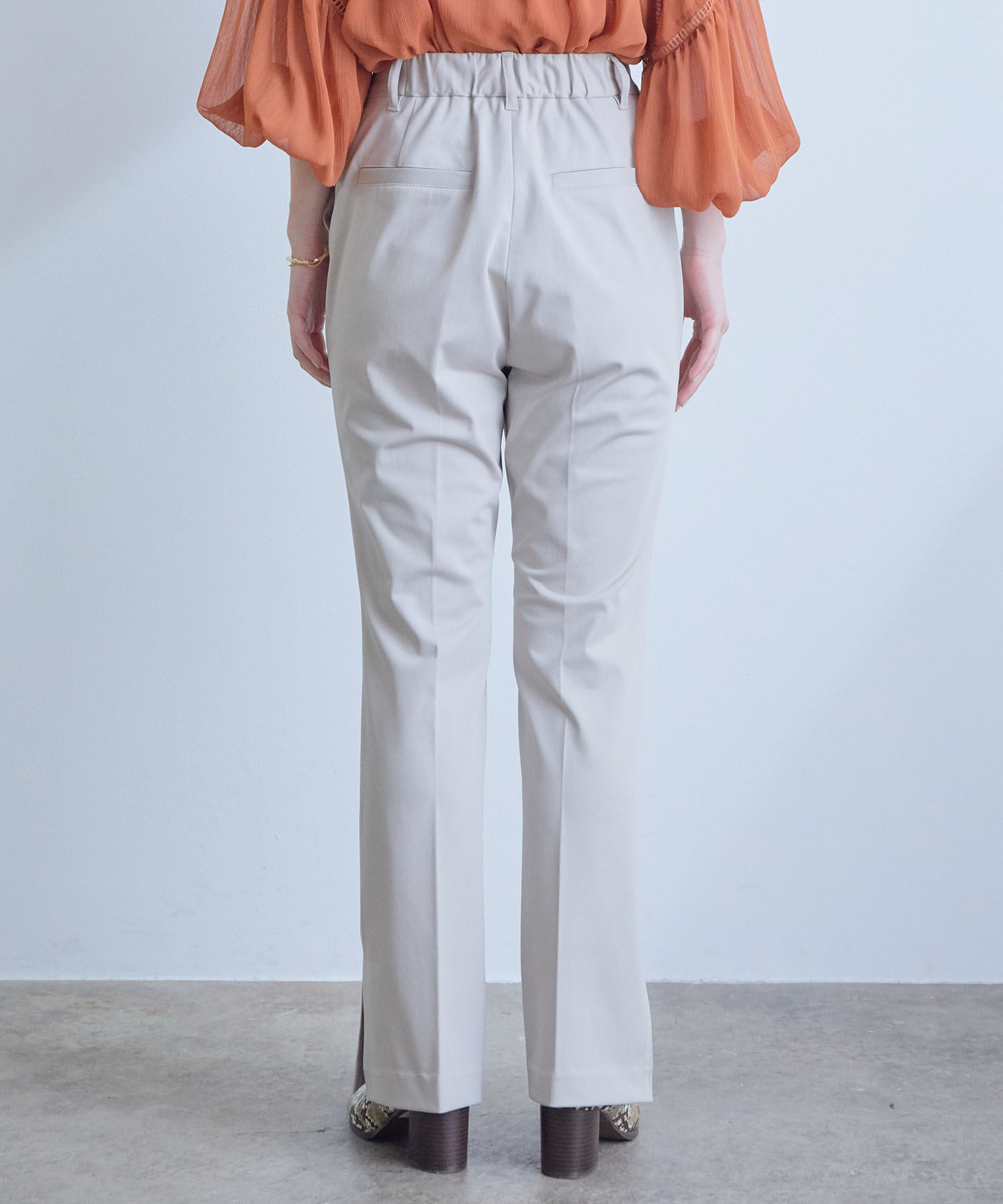 VIS「【TV着用】【接触冷感】クールビューティフレアパンツ」|その他|