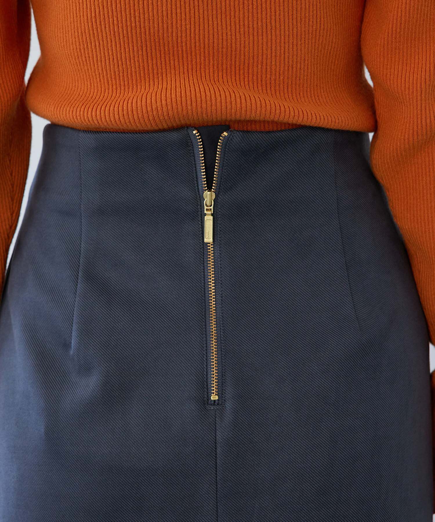 VIS「【選べる着丈】程よいストレッチ感。ベロアタッチタイトスカート」|スカート|