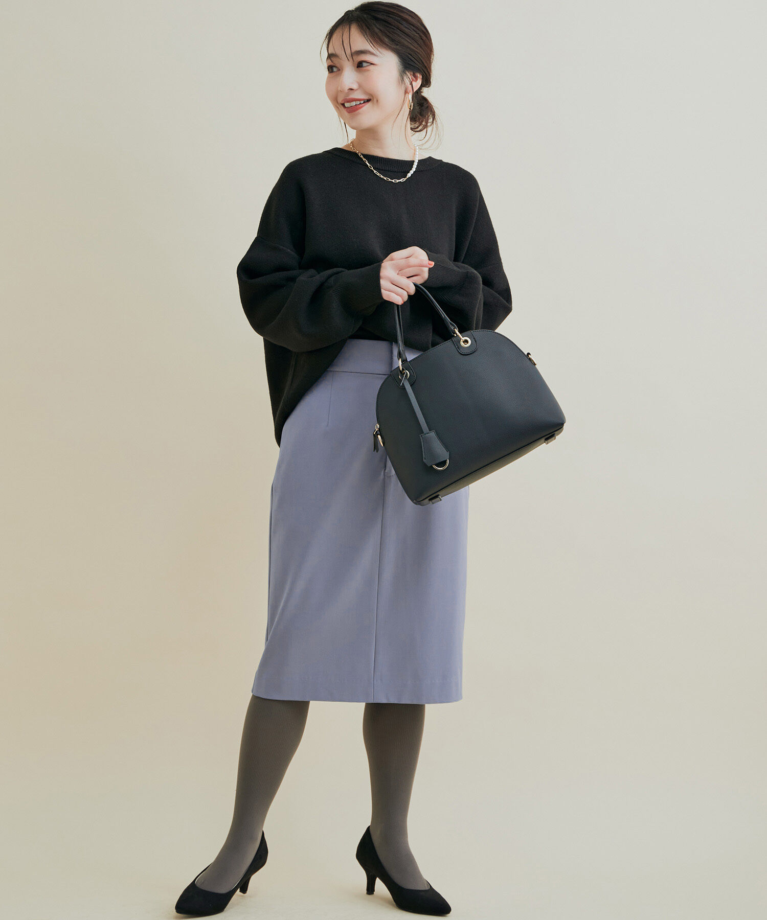 VIS「【HOT BEAUTY STRETCH】暖かく動きやすいタイトスカート」|スカート|