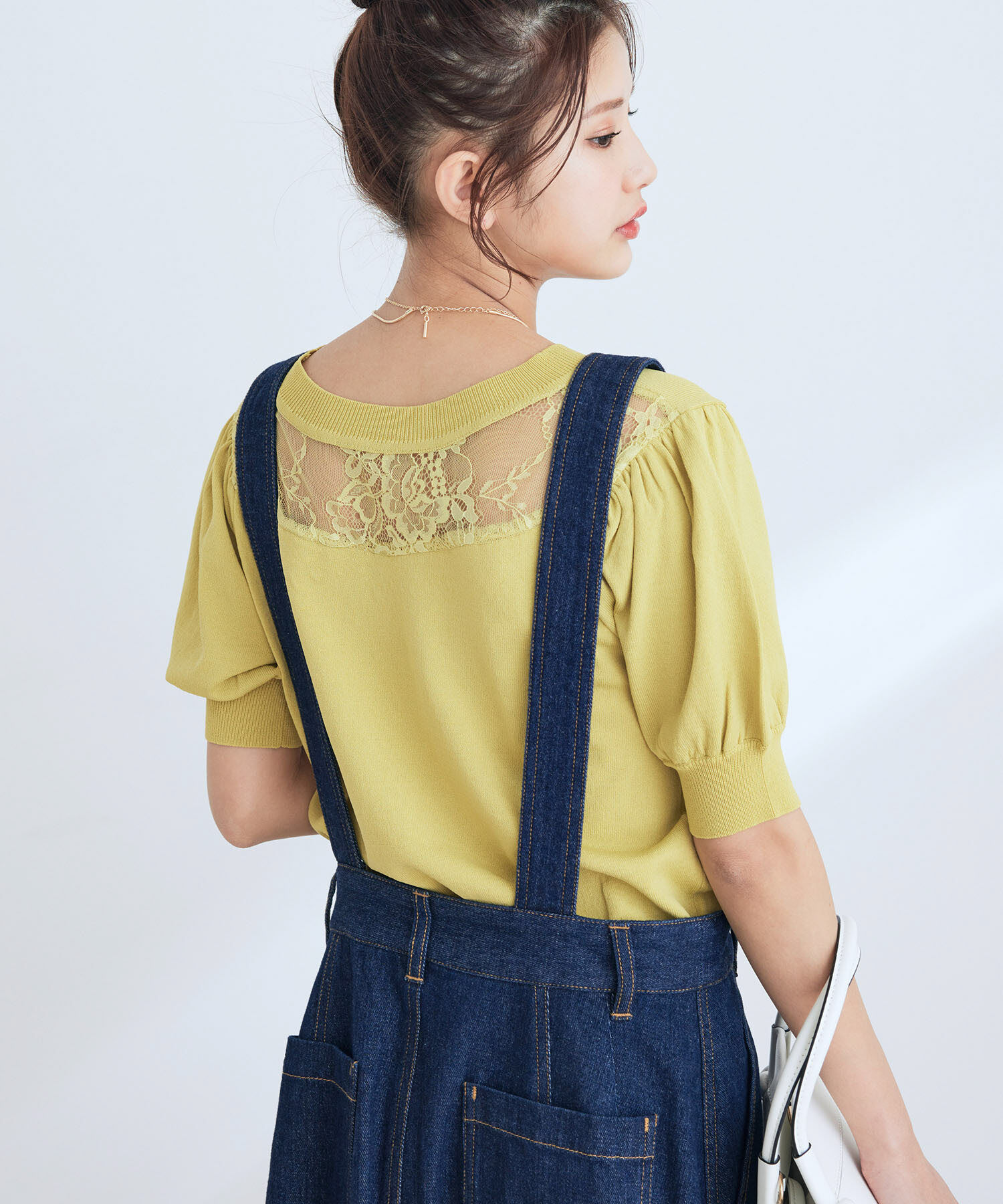 vis-a-vis「【WEB限定】前後2WAYレースコンビニット」|ニット・セーター|