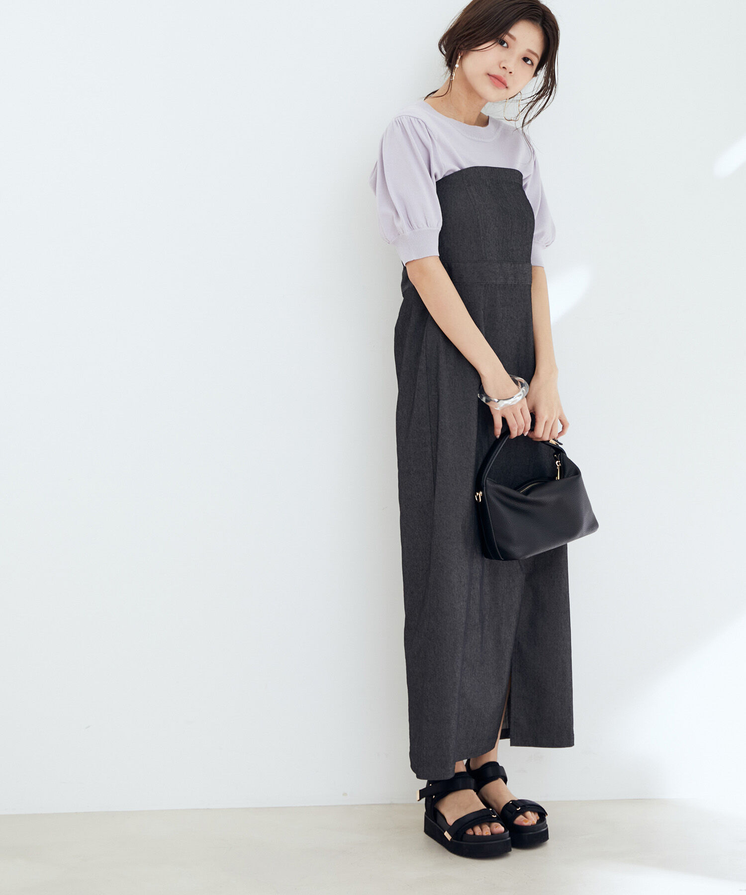 vis-a-vis「【WEB限定】前後2WAYレースコンビニット」|ニット・セーター|