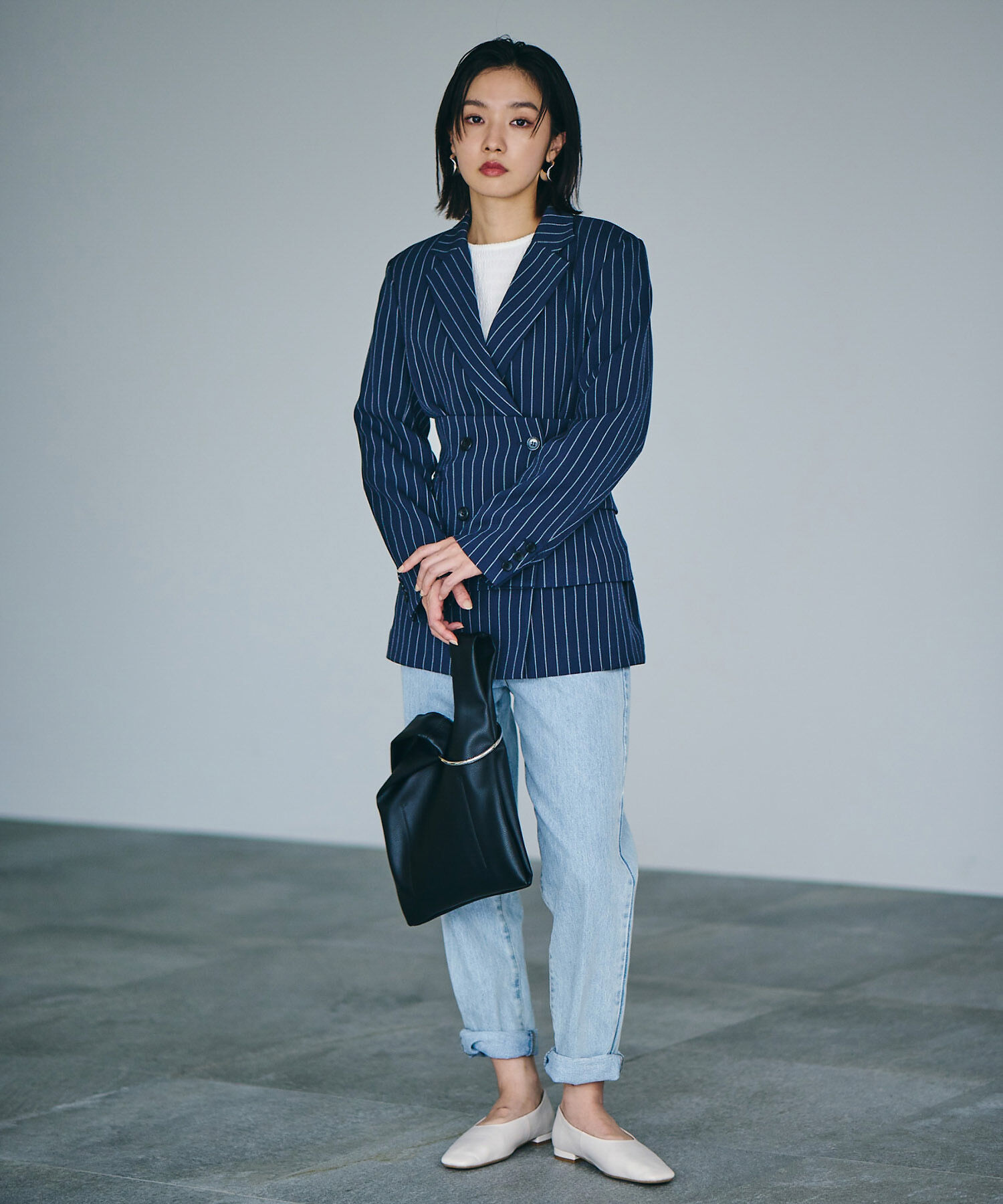 VIS「【Washable・EASY CARE】エコウールタッチジャケット【sustainable】」|テーラードジャケット|