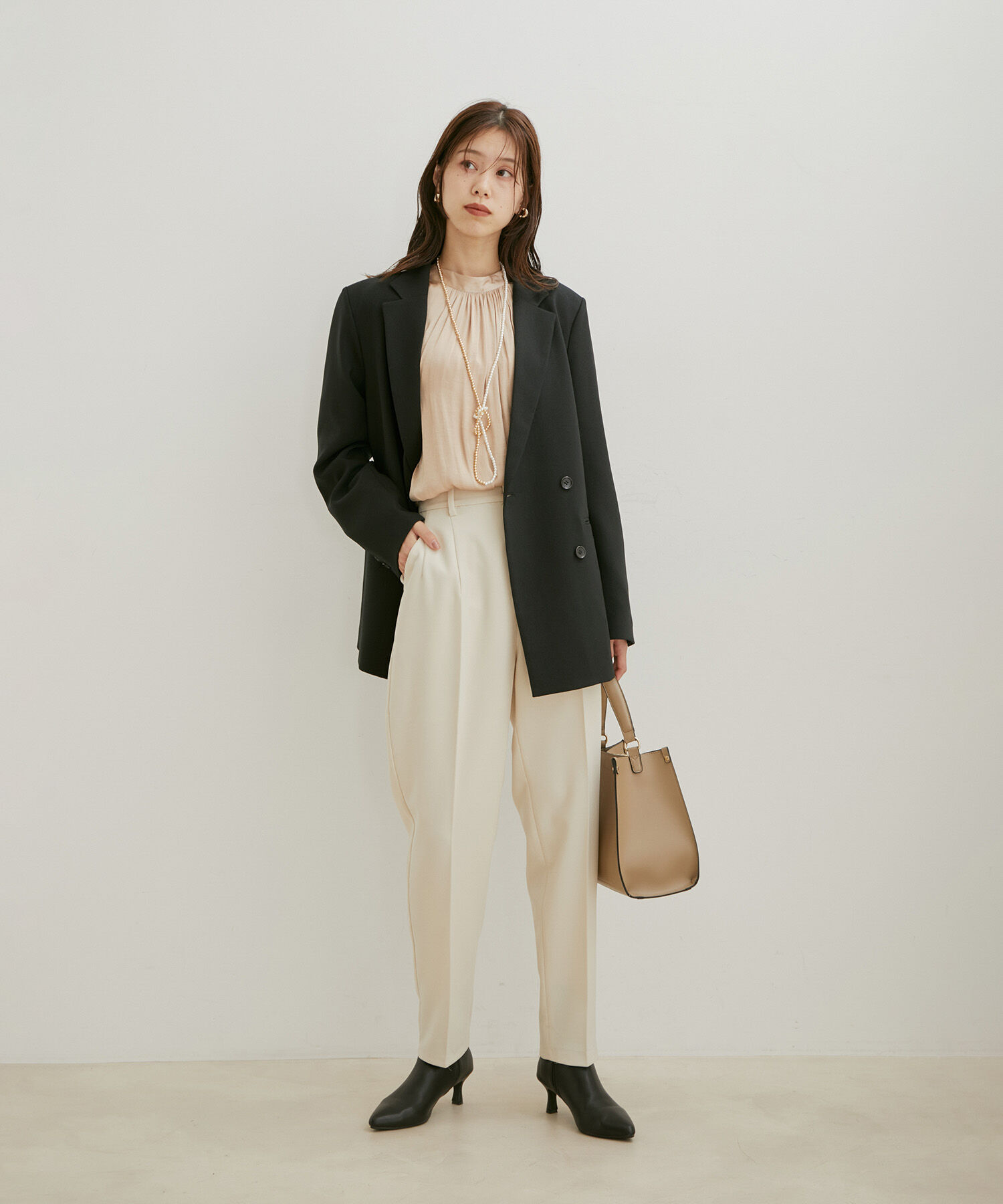 VIS「【Washable・EASY CARE】エコウールタッチジャケット【sustainable】」|テーラードジャケット|