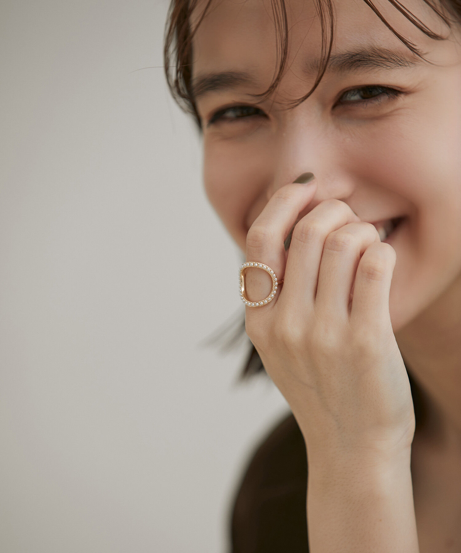 VIS「パール＆ビジューアソートオーバルリング」|リング|