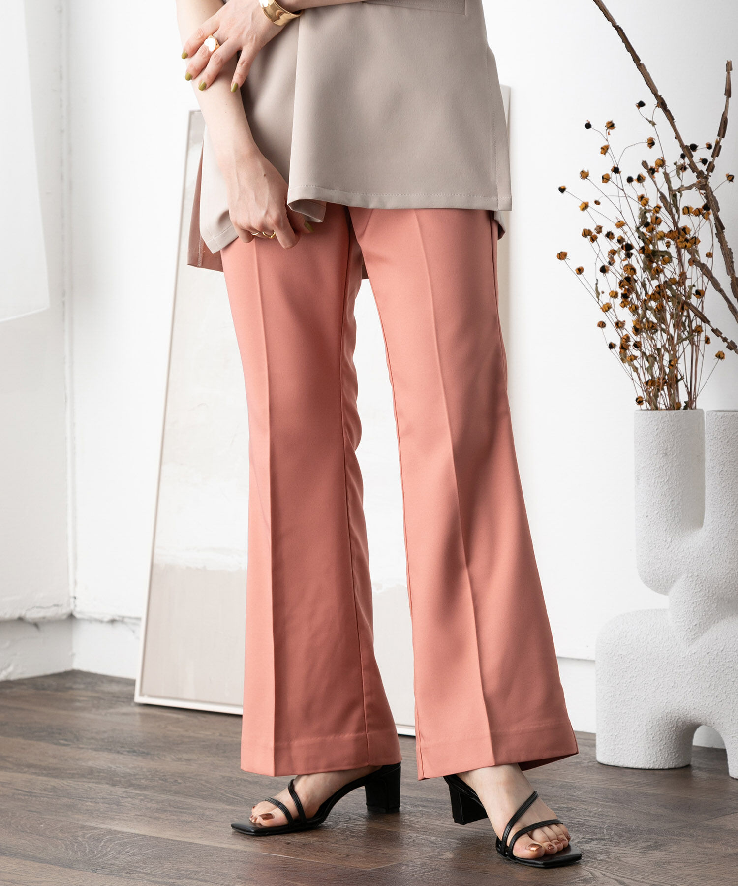 vis-a-vis「【WEB限定】【洗える】フレアパンツ」|スラックス|